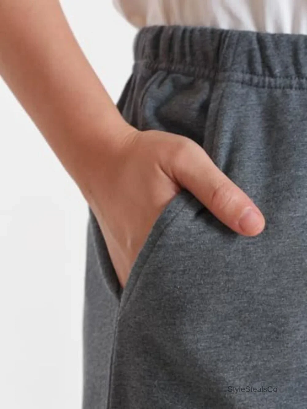 Cotton Wide Leg Lounge Pajama Bottoms with Pockets